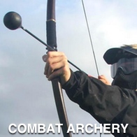 Man playing Combat Archery 