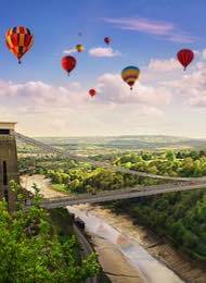 Bristol Balloons Over The Clifton Bridge
