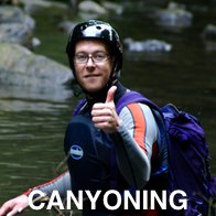 Canyoning Instructor giving the thumbs up