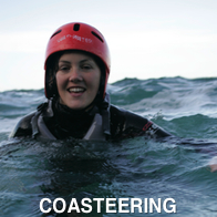 Woman Coasteering