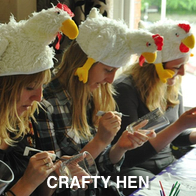 Hens Doing Crafts