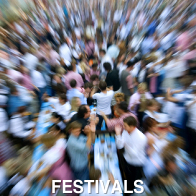 Crowd of People at a Festival