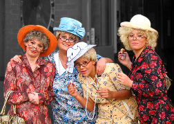 Blackpool Fancy Dress Old Ladies from a hen party
