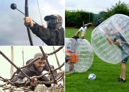 Bubble Football, Battle Archery & Assault Course