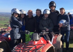 A family Quad Biking in North Wales