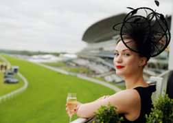 Lady From A Hen Party At Ascot Racecourse