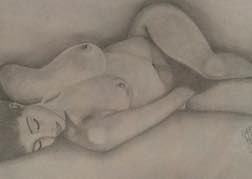 Life Drawing Naked Woman Sketch