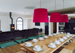 Posh bunkhouse dining room table