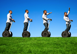 Stag Group On A Segway