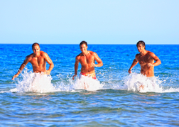 Lads in the Sea