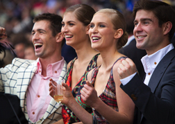 Group of people at the races