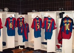 Barcelona Nou Camp Stadium Changing Rooms