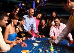 Group of People at the Casino