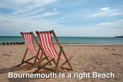 "Bournemouth Beach & Deck Chairs