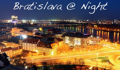 Bratislava at night