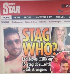 Stag Do Story on the Daily Star