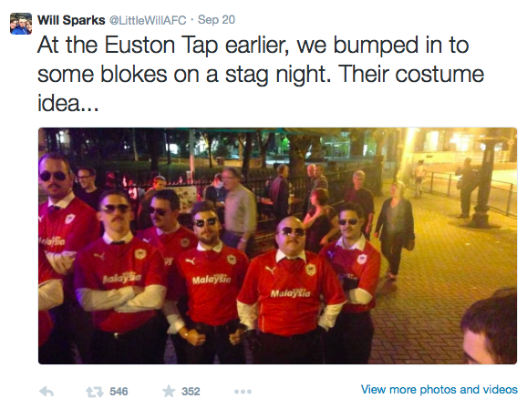 Stag Do dressed up like Vincent Tan