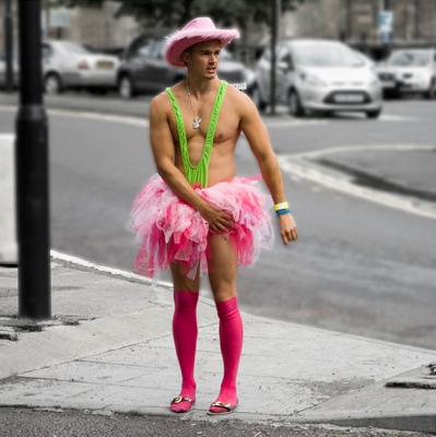 Stag Dressed in a Mankini