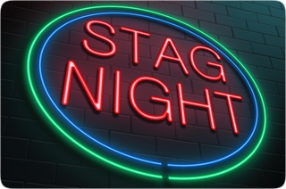 Luminous Stag Night Sign