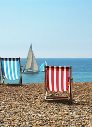 Deck Chairs on Brighton Beach