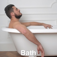 Stag Man in Bath 