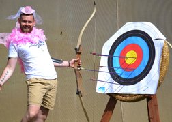 Stag from a group Archer in Fancy Dress