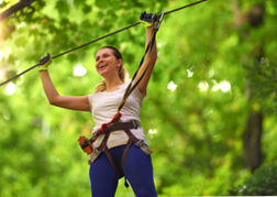 Hen From A Hen Party On High Rope Course