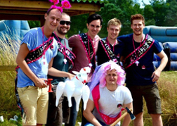  Axe Throwing With Stag Group In Fancy Dress