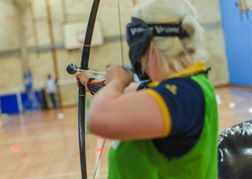Battlezone Archery lady from a hen party