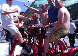 stag party on a Beer Bike Munich