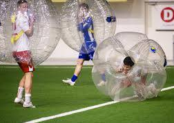 stag party playing Bubble Football