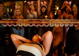 Hen Party with Hen Limbing Under Shots