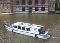 Canal Boat in Amsterdam