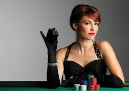 Lady At A Casino