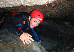 A Lady Coasteering In Bournemouth