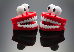 Plastic Teeth with Eyes