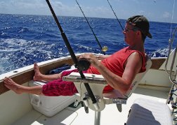 Man Deep Sea Fishing