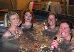 Hen Party in Hot Tub 