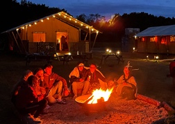 Glamping Evening Firepit with Stag Group