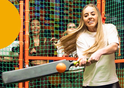 Hen batting at Sixes cricket