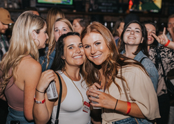 Hens on a guided bar tour