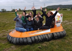 Hovercrafts and dirt buggies with hen party
