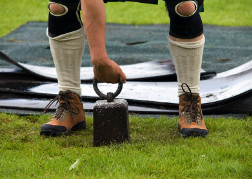 highland games in tradition dress