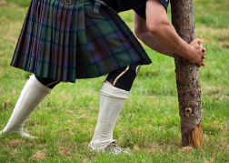 highland games in tradition dress