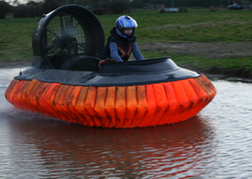 Lady hovercrafting