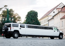 A massive Limo Hummer in Prague