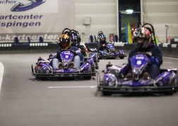 Indoor karts racing in Hamburg