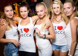 Group of girls at the Mecca Nightclub