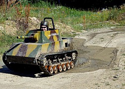 Driving a mini tank