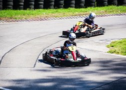 karts on outdoor track